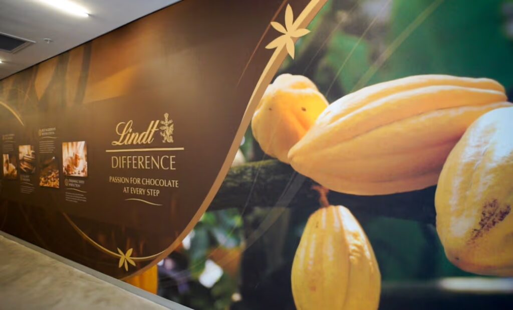 Lindt SA HQ Office Branding